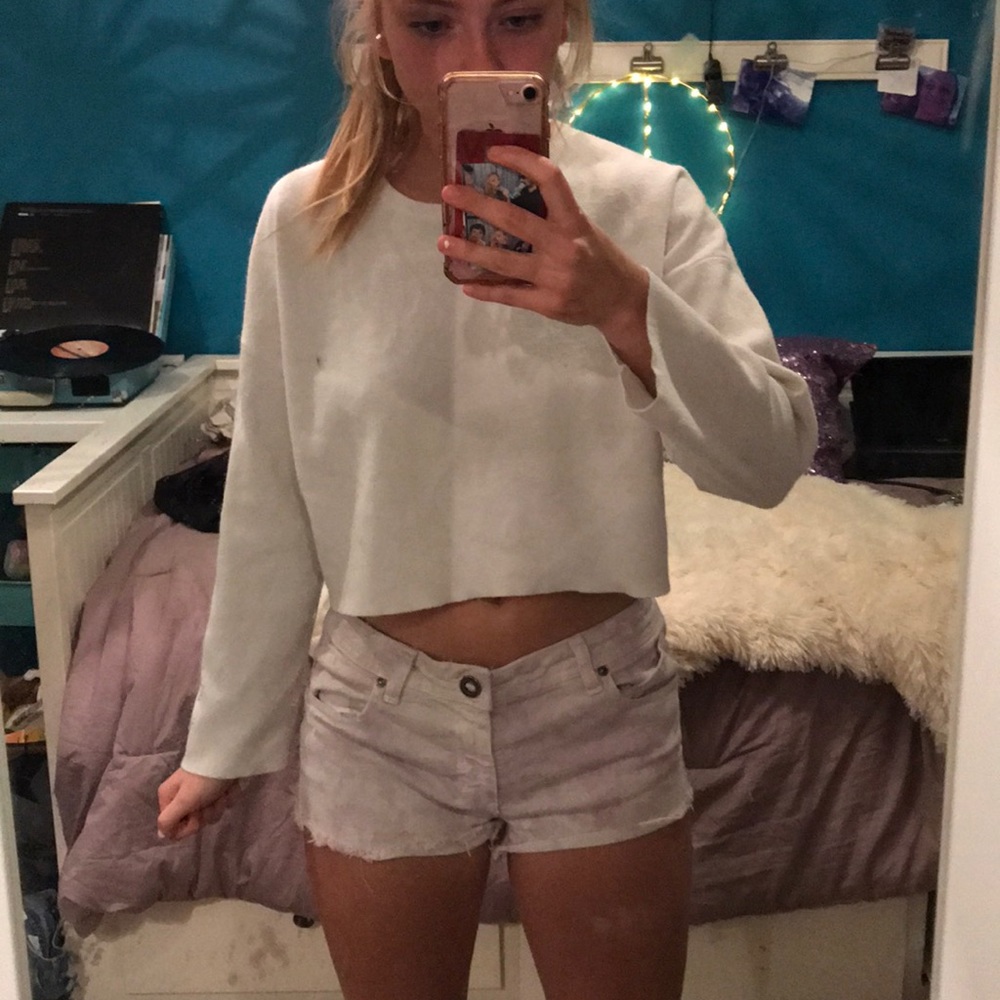 Purple/White cloud shorts!